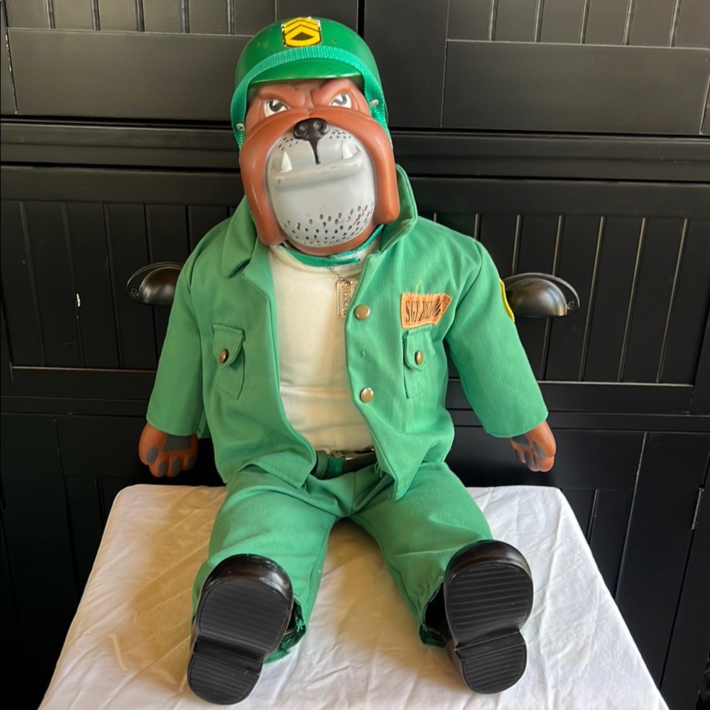 Sgt. Barco Bulldog Army Marine K9 Doll Vintage Collector
